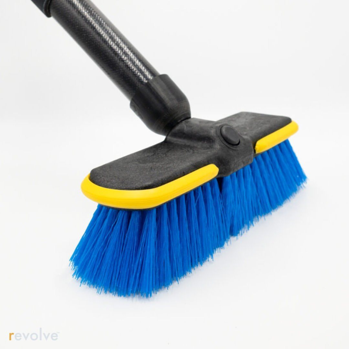 The Soft Deck Brush mounted on Revolve's Rollable Boat Hook.